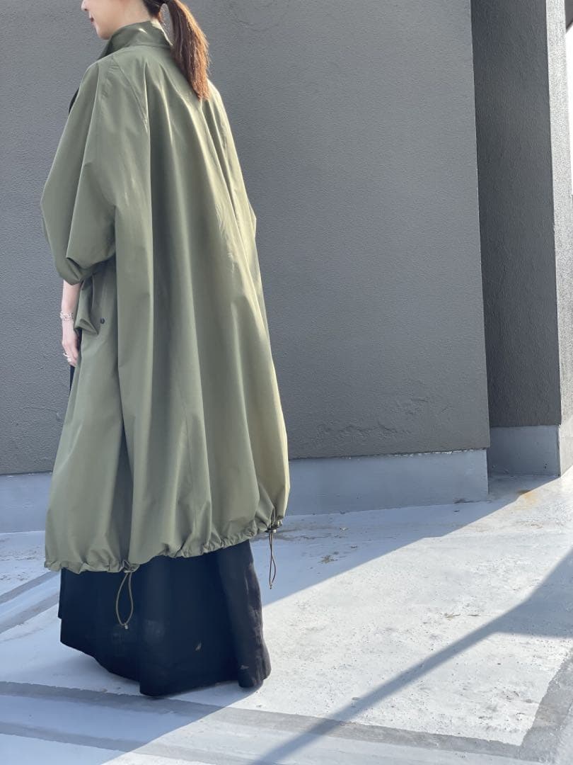 HYKE PERTEX MILITARY COAT ナイロンコート