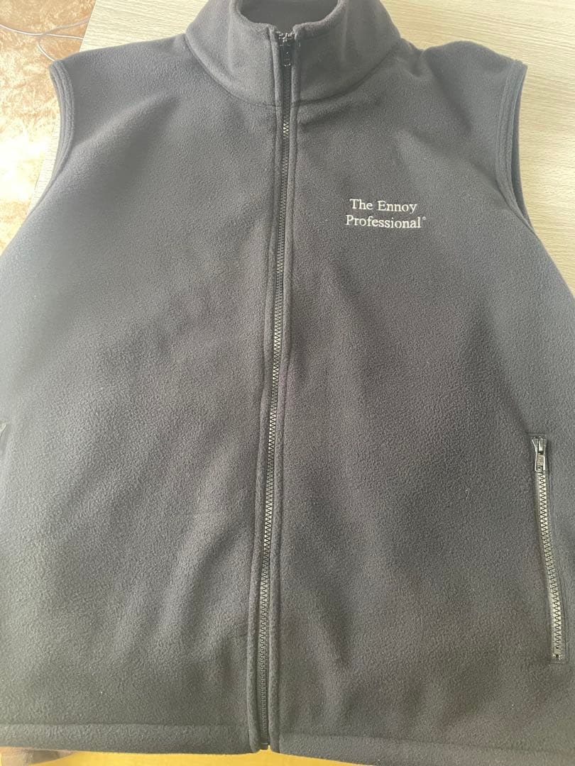 ENNOY　PROFESSIONAL FLEECE VEST BLACK　L