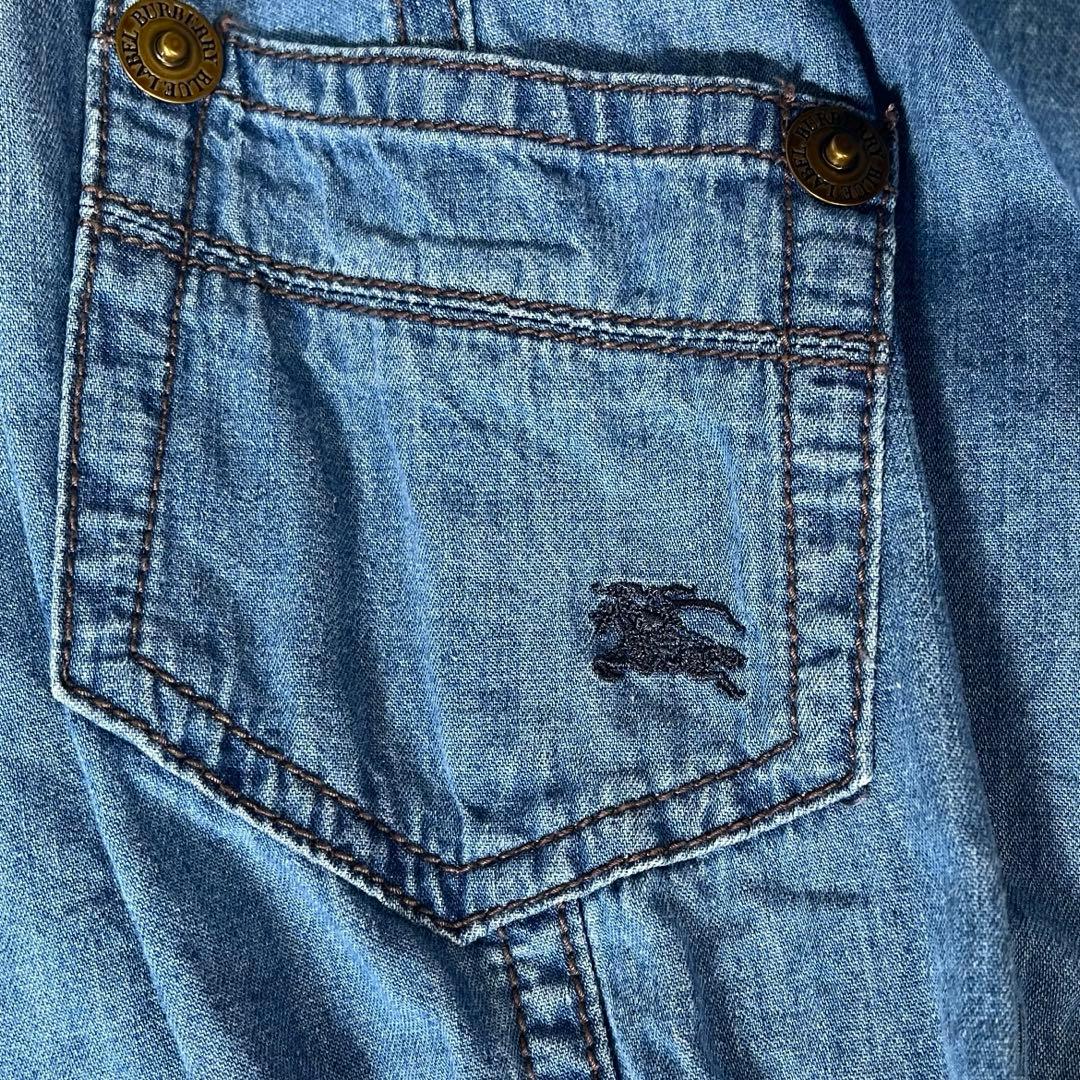 BURBERRY ブルーレーベル　デニムワンピース　ノバチェック　ホースロゴ