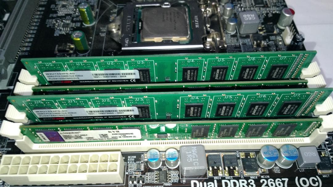 マザーボード Z77H2-A3 v1.2 + Corei7 3770K + DDR3 16GB