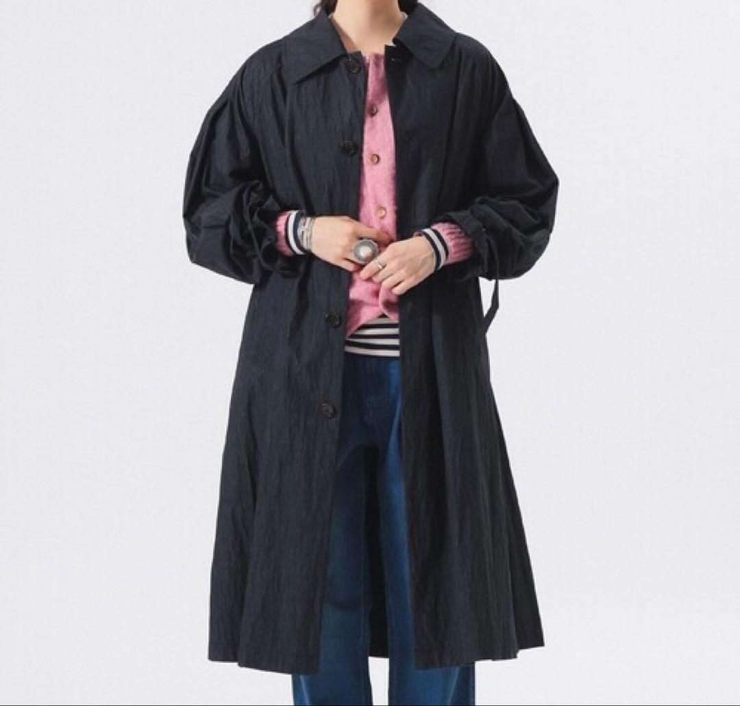 BEAMS BOY コットン ナイロン ミリタリー ステンカラー コート
