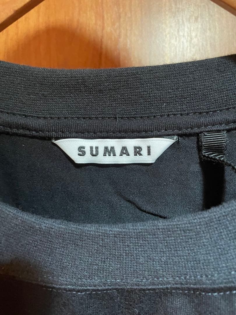 コ*ケ様 新品 黒 SUMARI HEMCODE SIGNATURE T siz