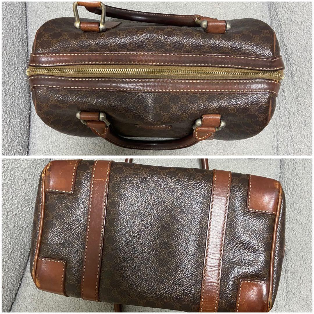 CELINE ハンドバッグ ミニボストン マカダム柄 トリオンフ