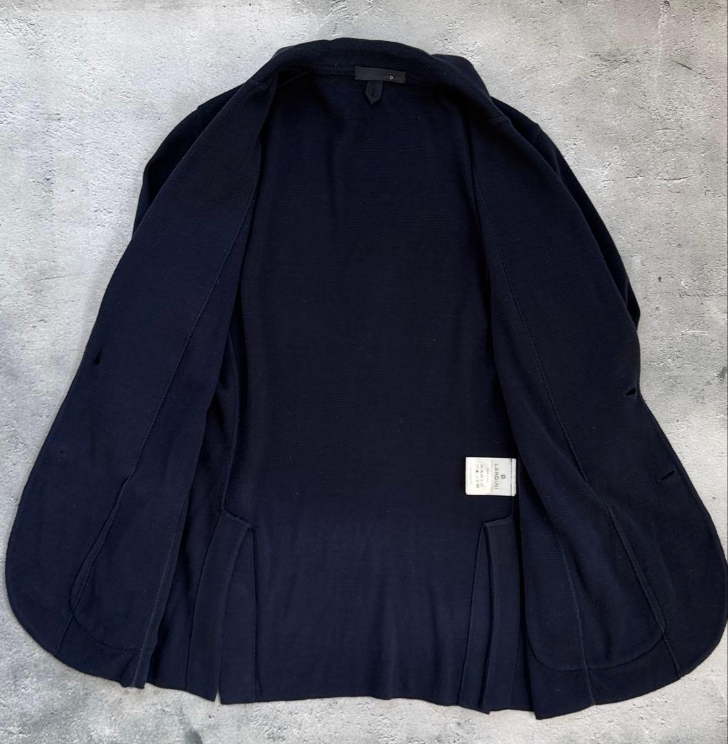め*そ様 定番ラルディーニ　コットンニットジャケット　XS ネイビー