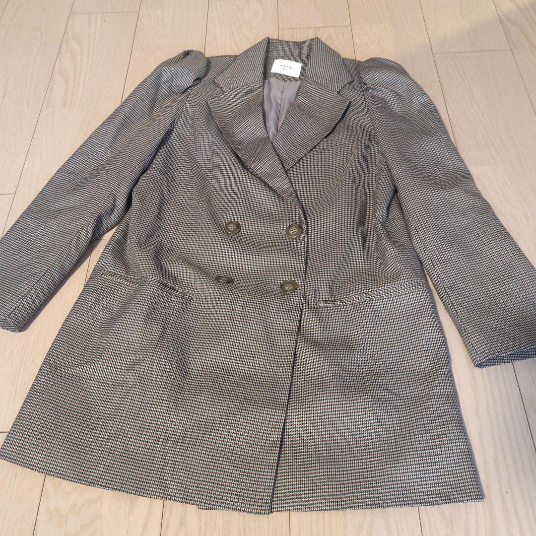 Ameri　CHECK JACKET MINI DRESS