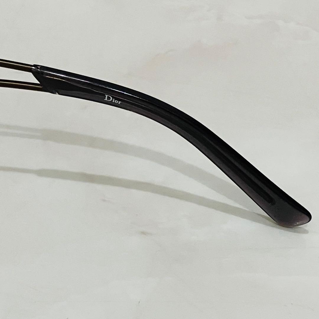 極美品 Dior ディオール サングラス ハーフリム グラデーション リムレス