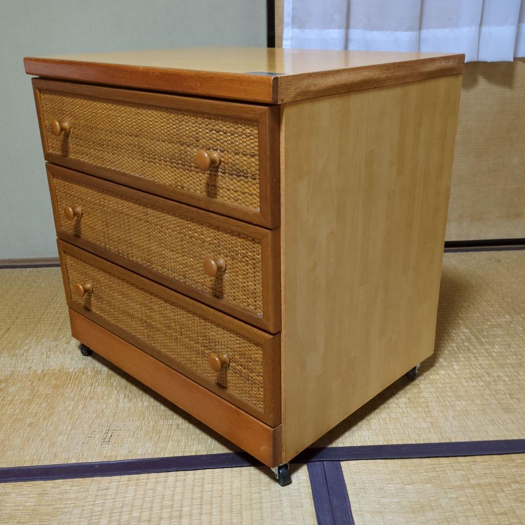 nakamu様　レトロ　古家具　リメイク　木製キャスター付きチェスト