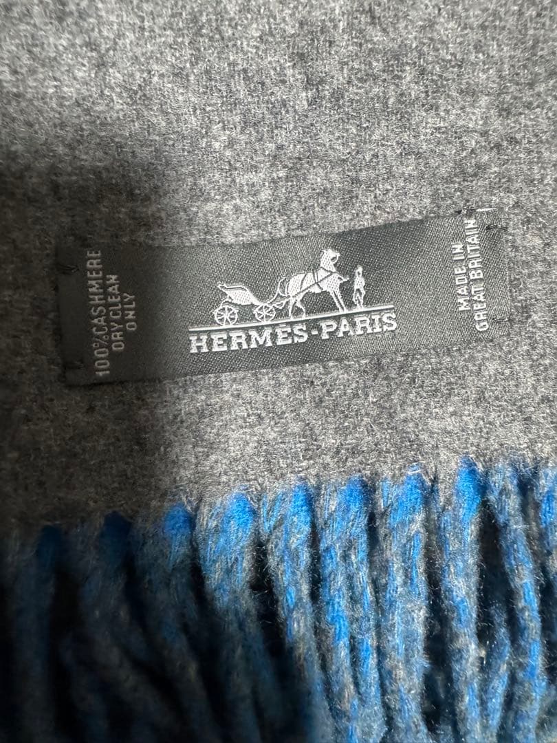 HERMES エルメス　カシミヤ　マフラー　カザック