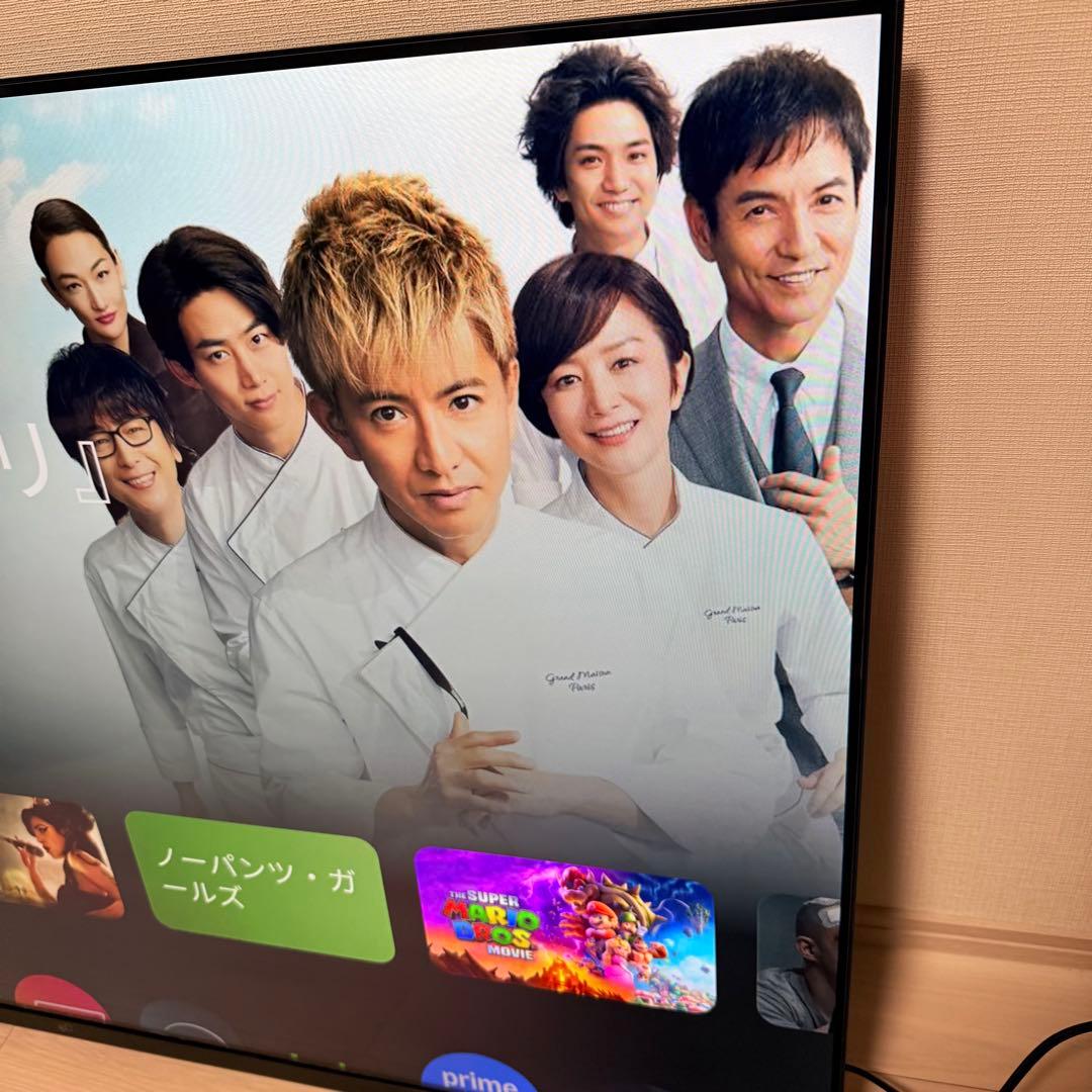美品　FPD55T型4K液晶GoogleTV ネット　チューナレステレビ