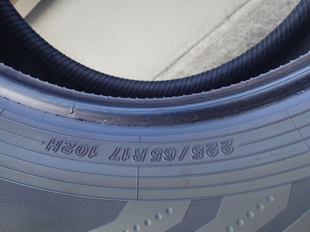 新車外しサマータイヤノーマルタイヤ 4本セット ヨコハマ 225/65R17