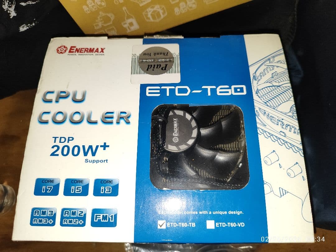 H310M-HDV/M2 マザーボード + i5-9400F + ETD-T60