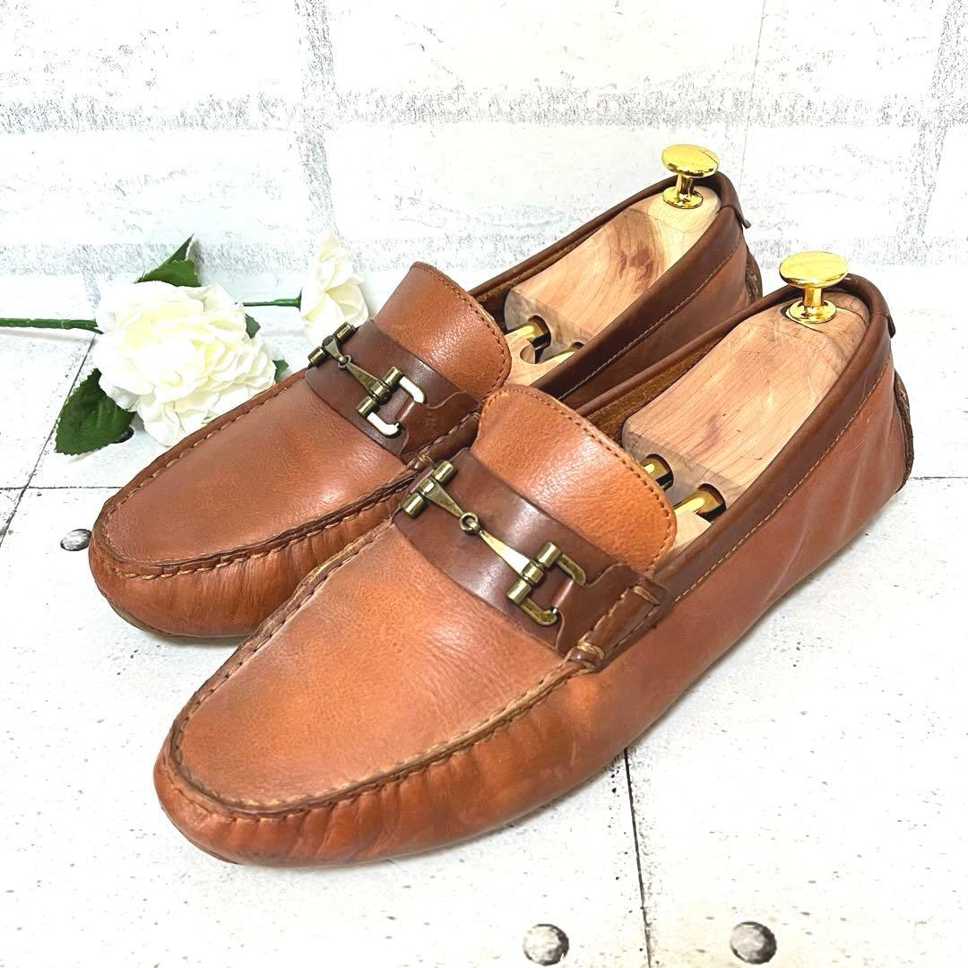 【コールハーン】ドライビングシューズ サマセット リンク ビット♡ブラウン9.5