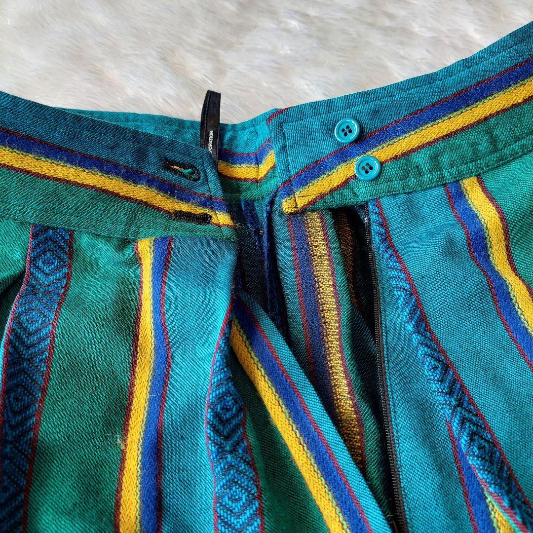 訳あり　KENZO　ヴィンテージ　80年代　ロングスカート　プリーツスカート　M