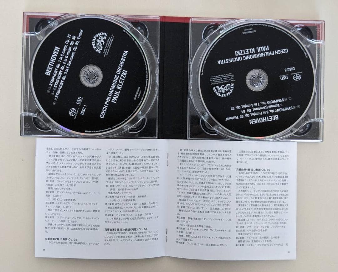 SACD　ベートーヴェン交響曲全集　クレツキ＆チェコ・フィル シングルレイヤー