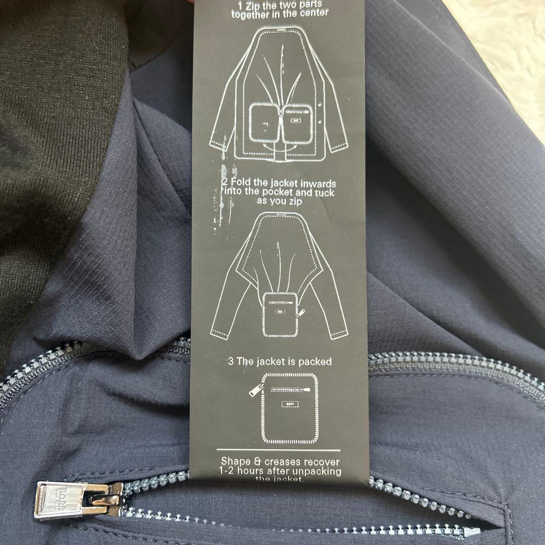 HUGO BOSS BOSSトラベルパッカブルJKT ネイビー　M