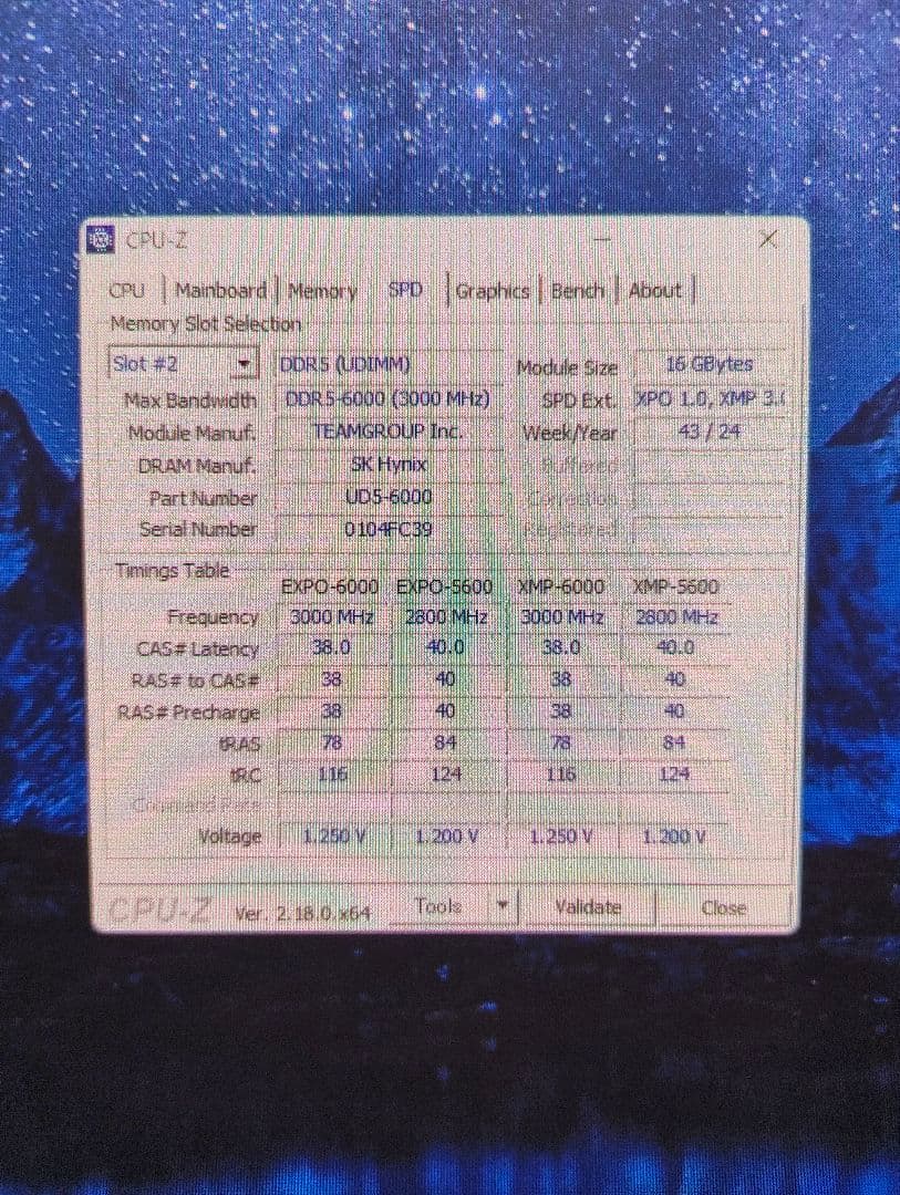 メモリー Team T-FORCE DELTA RGB 32GB DDR5 6000MHz