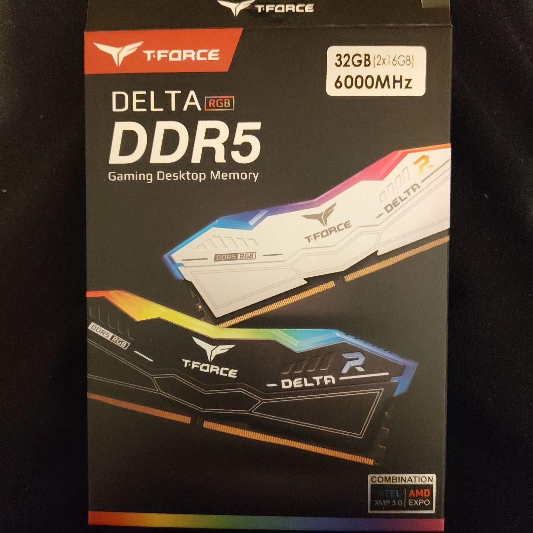 メモリー Team T-FORCE DELTA RGB 32GB DDR5 6000MHz