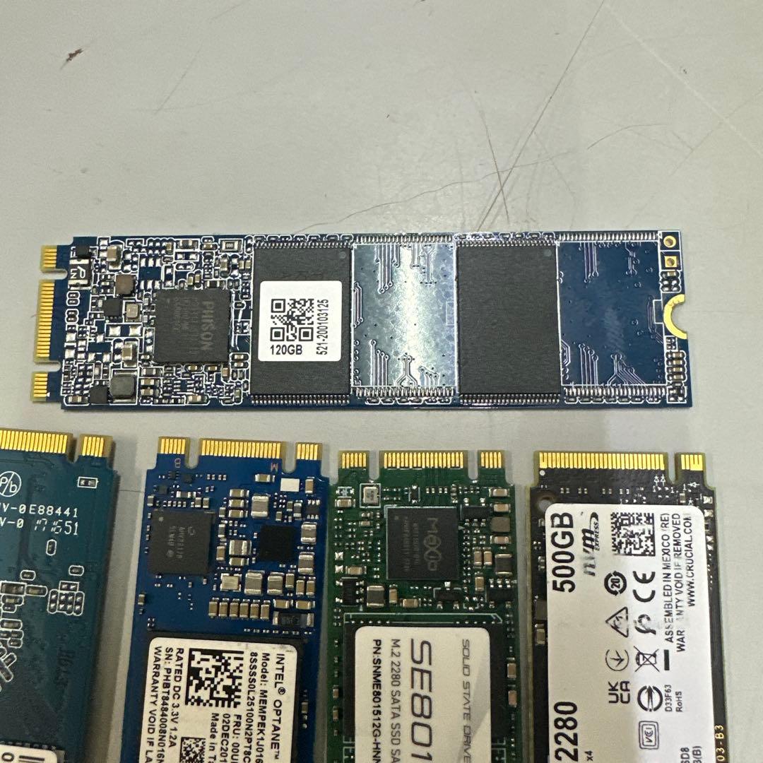 9点セット【各社ジャンク】M.2 SSD/1TB500GBなど