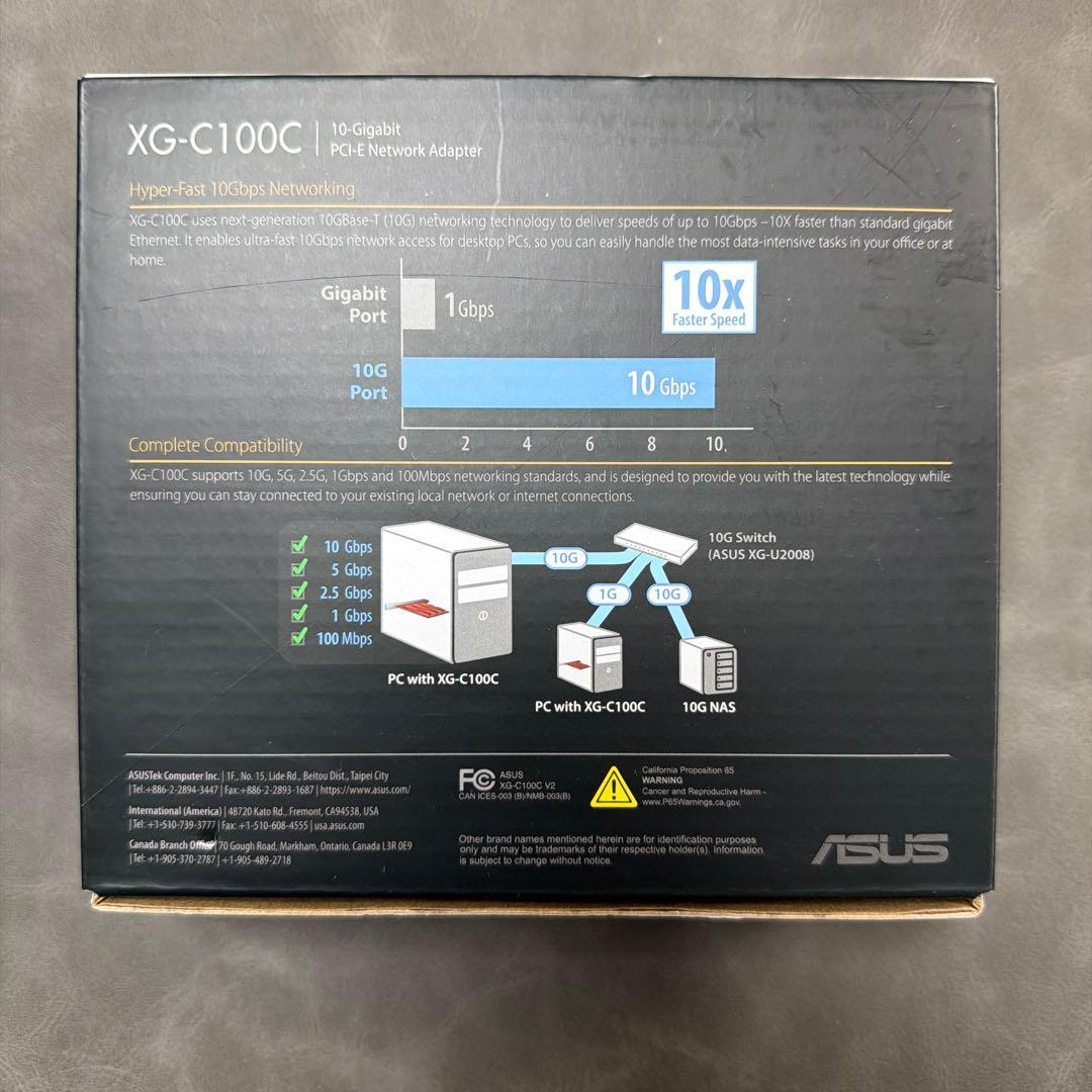 ASUS XG-C100C 10ギガネットワーク対応 LANカード