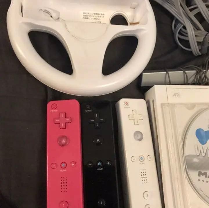 wii 本体 マリオカート リモコン ハンドル 豪華セット！