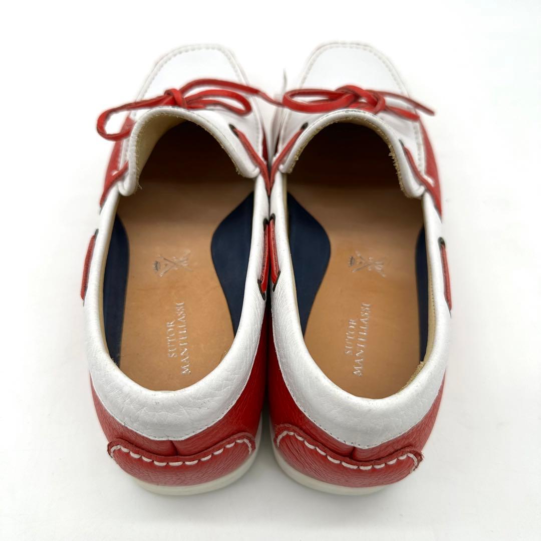 〈美品〉SUTOR MANTELLASSI 【26.5】デッキシューズ