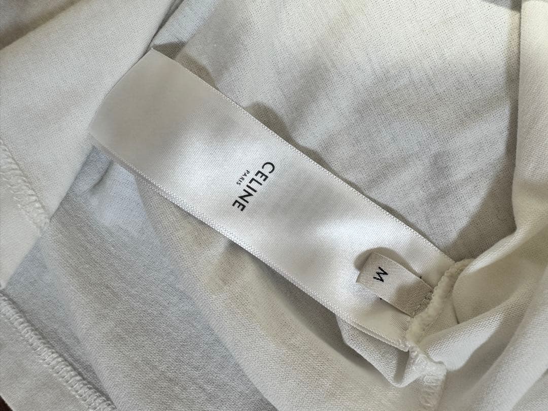 CELINE ホワイト Tシャツ 半袖M