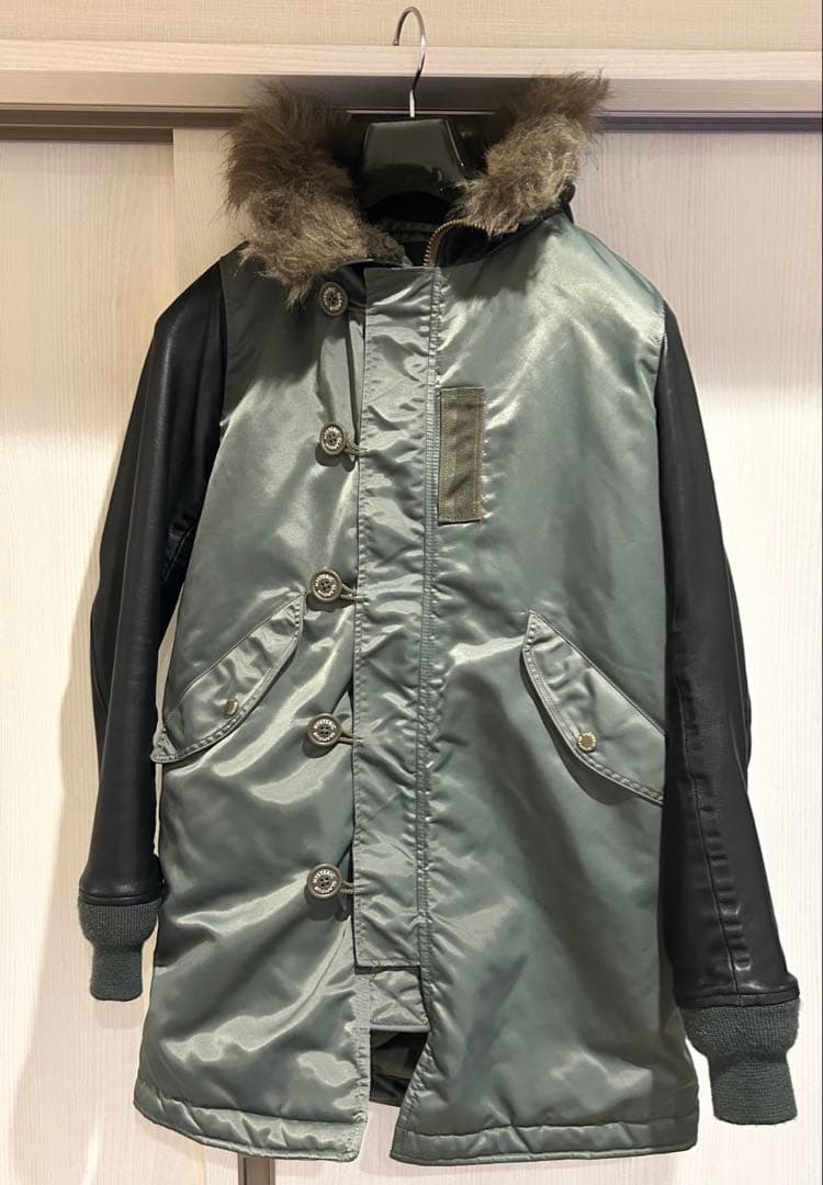 HYSTERIC GLAMOUR　N-3B　プリマロフト　モッズコート　羊革