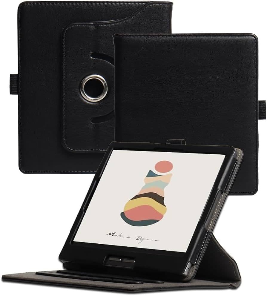 □Bigme b751c 電子書籍リーダー本体、専用カバー、画面フィルタ貼付け済