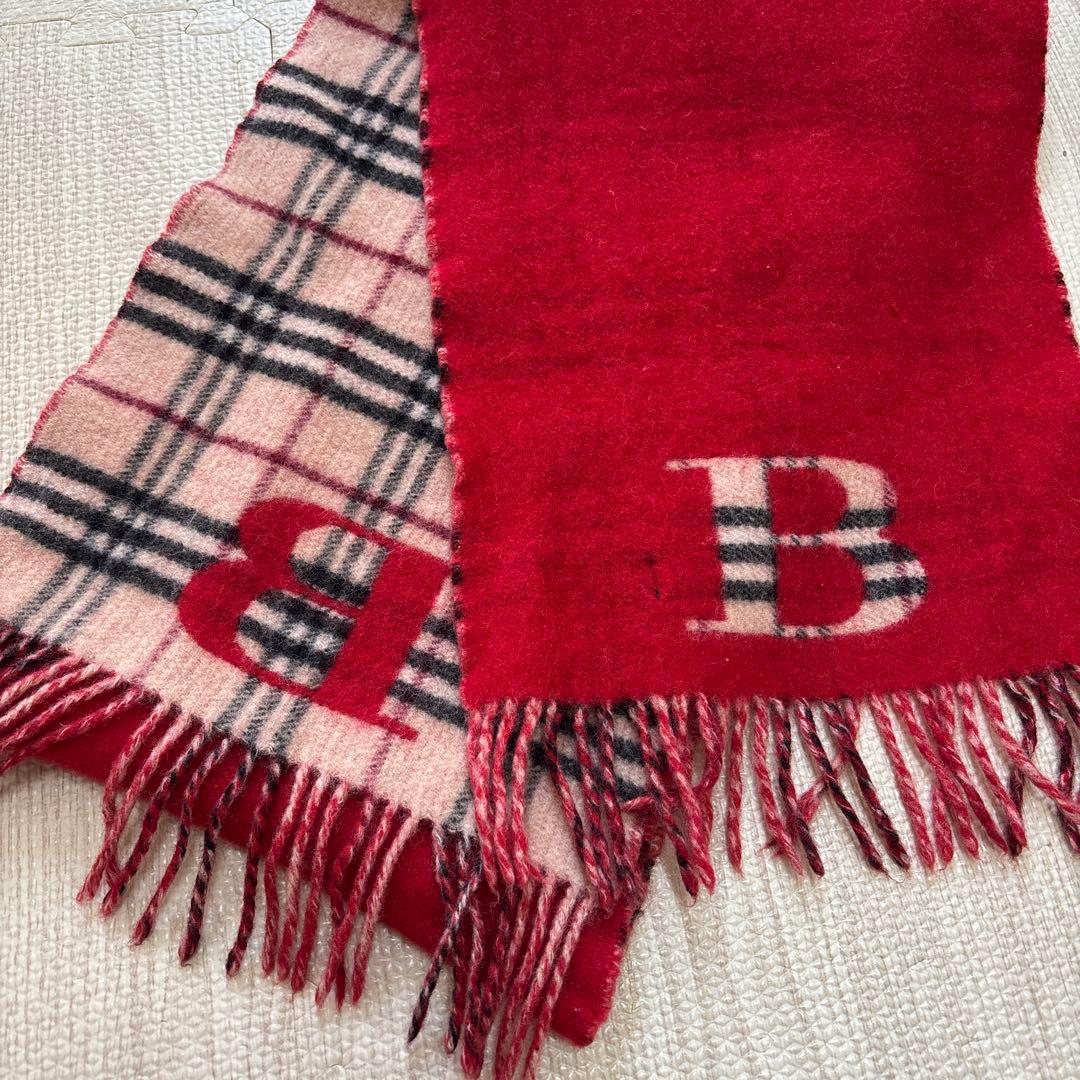 【本日限定価格】リバーシブル/Burberryマフラー