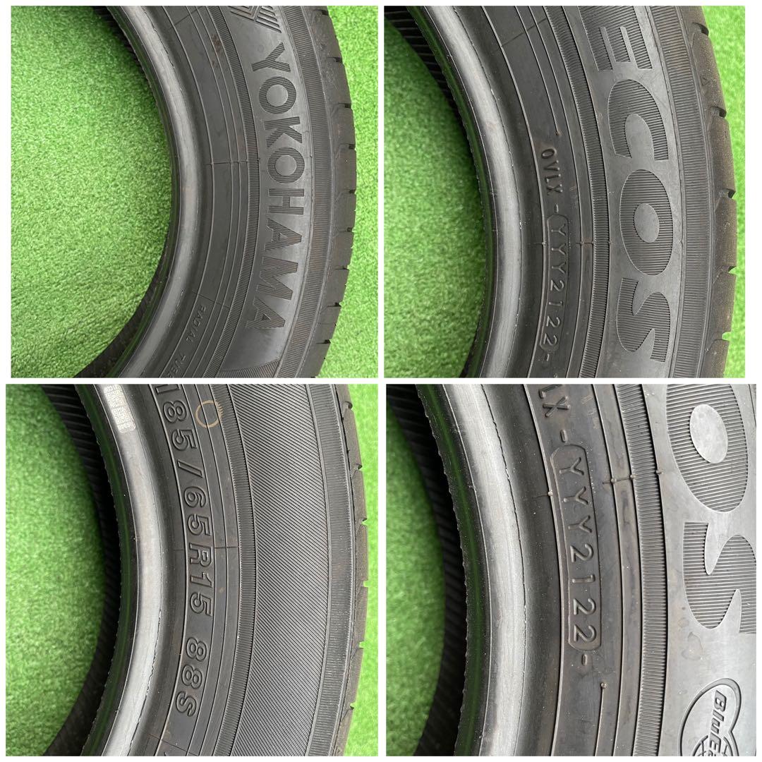 ヨコハマECOS ES31 185/65R15 2022年製中古4本タルト