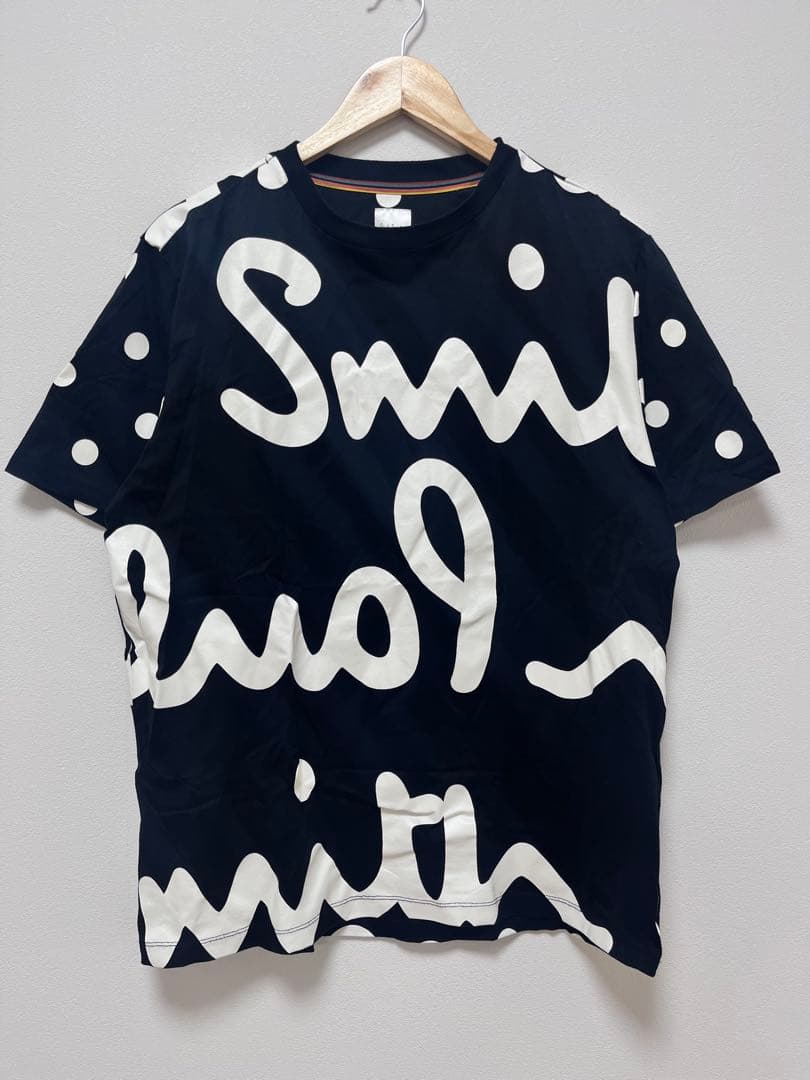 Paul Smith ポールスミス 現行 LOGO ＆ DOT プリントＴシャツ