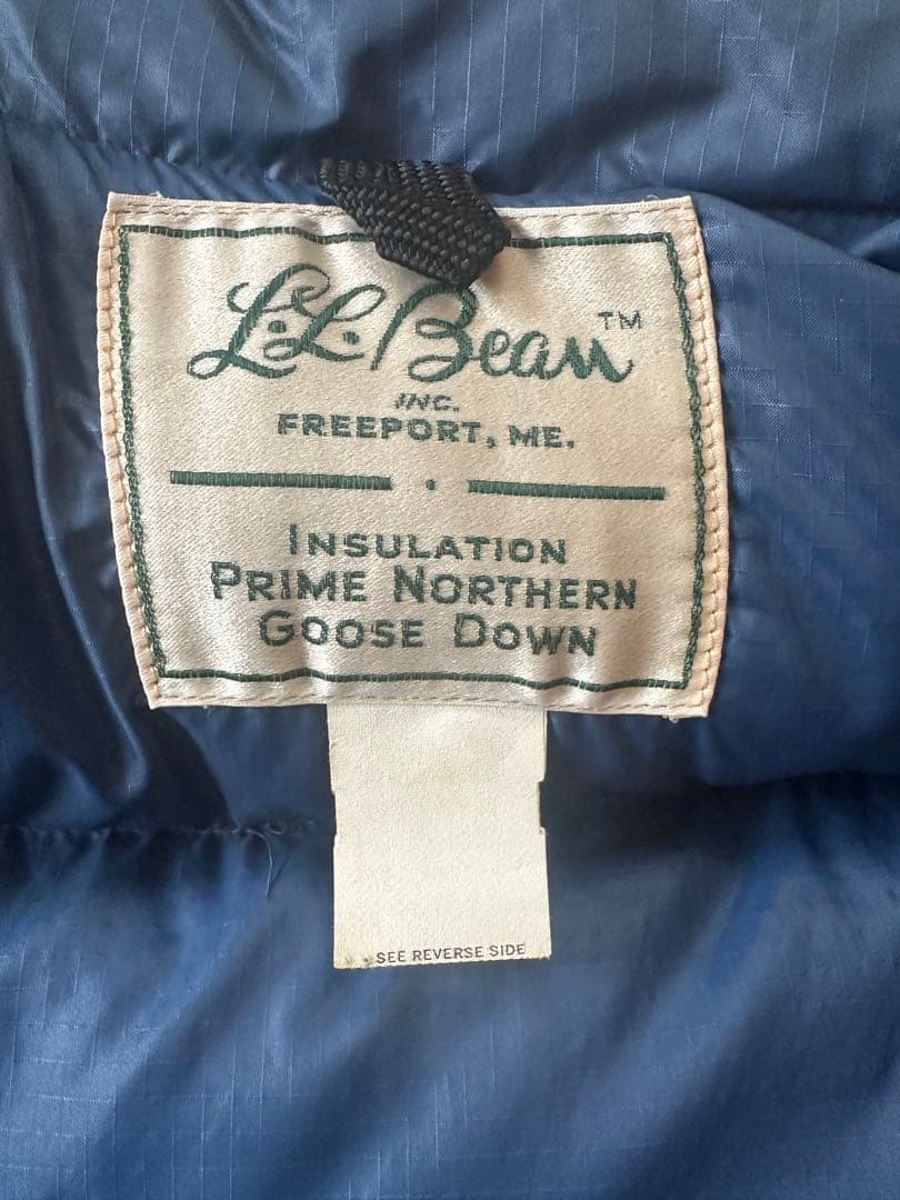 70s 筆記体　L.L.Bean ダウンベスト エルエルビーン