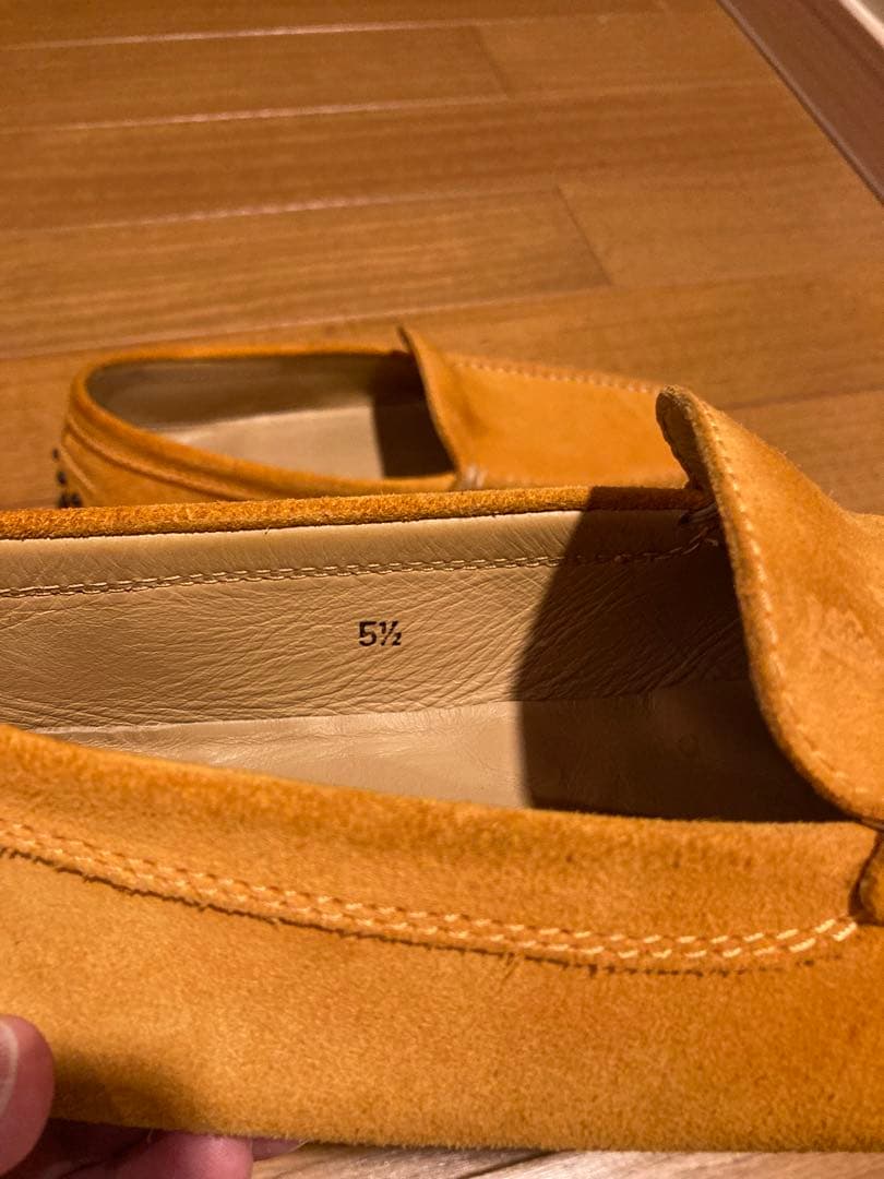 TOD’S orangeドライビングシューズsize24.5早い者勝ち‼️