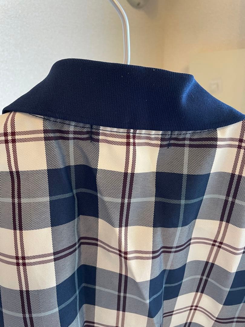 FRED PERRY TARTAN SHIRT ネイビー 半袖