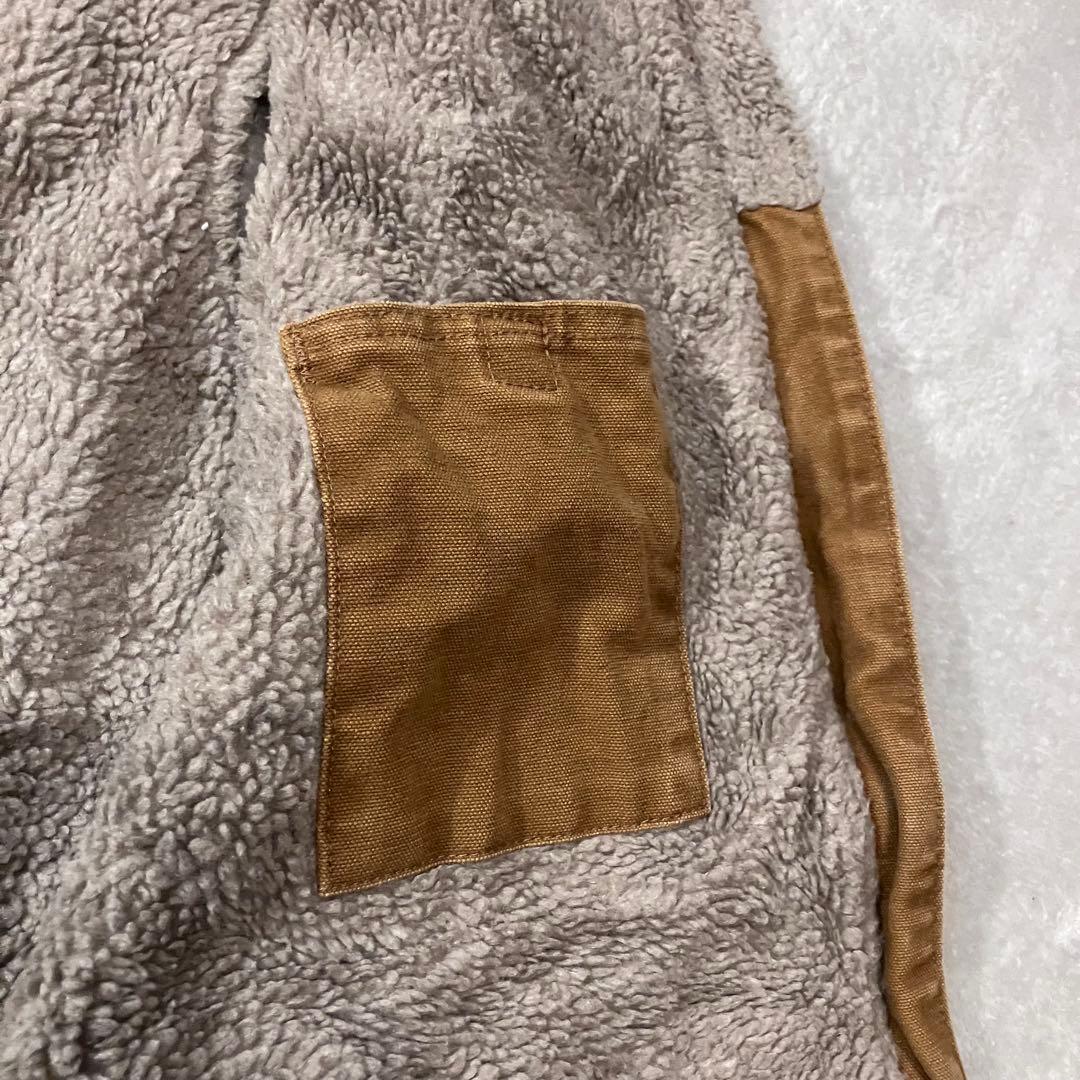 Carhartt ダックベスト 裏ボア ベージュ Lサイズメキシコ製　フェード