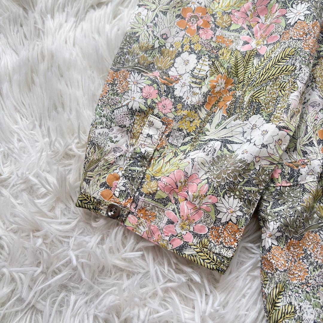 新品 carlife × LIBERTY リバティタナローン　総花柄ワンピース