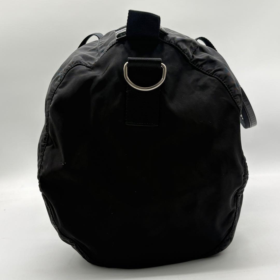 【Beck様】PRADA プラダ ボストンバッグ トラベルバッグ 三角ロゴ 黒