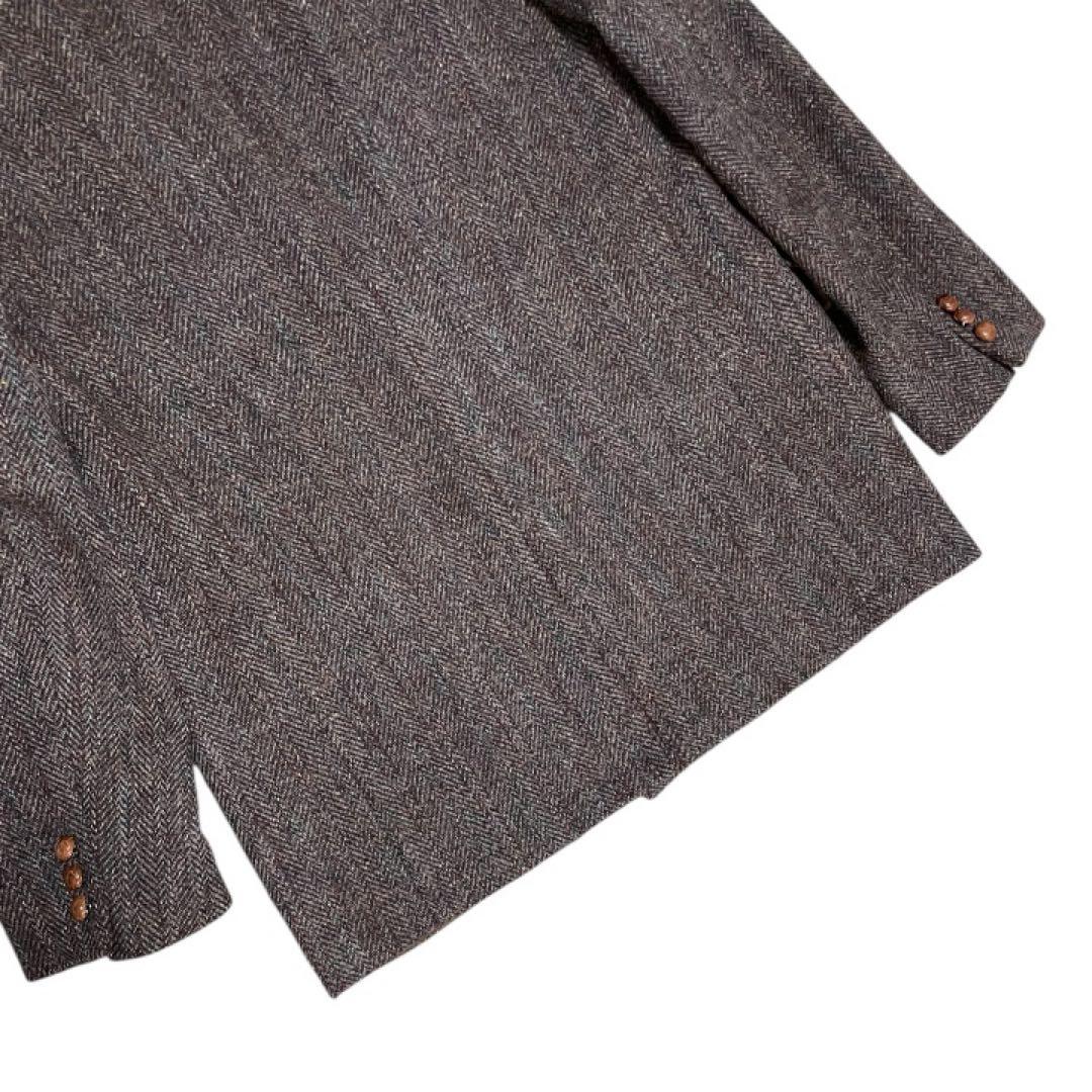 vintageHarrisTweedハリスツイードテーラードヘリンボーン古着美品