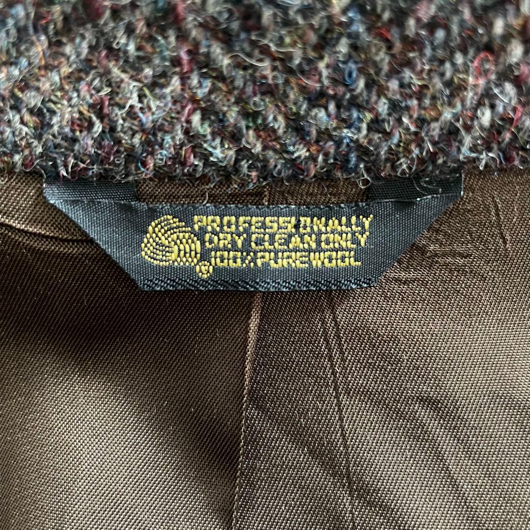 vintageHarrisTweedハリスツイードテーラードヘリンボーン古着美品