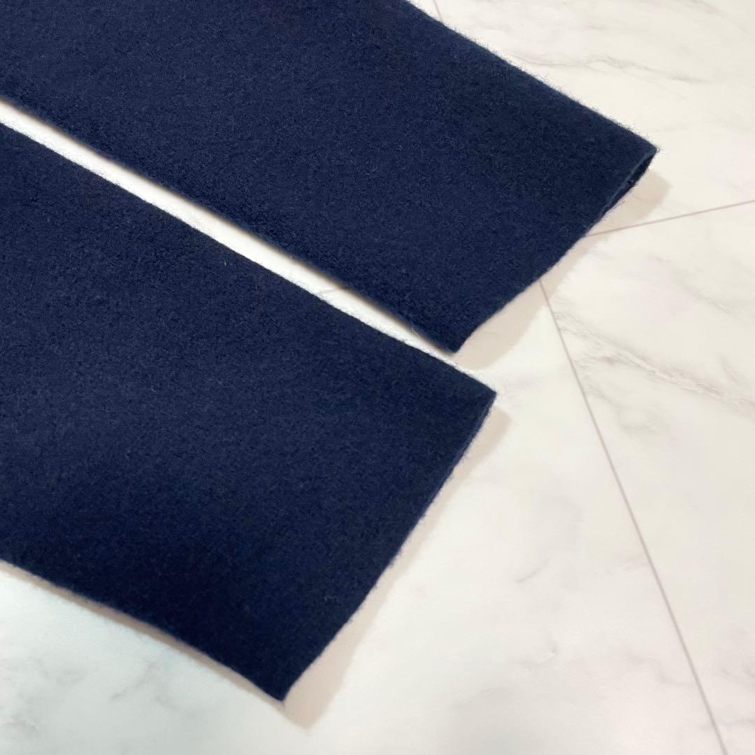 roberto collina リバーコート ウール ロングコート ネイビー S