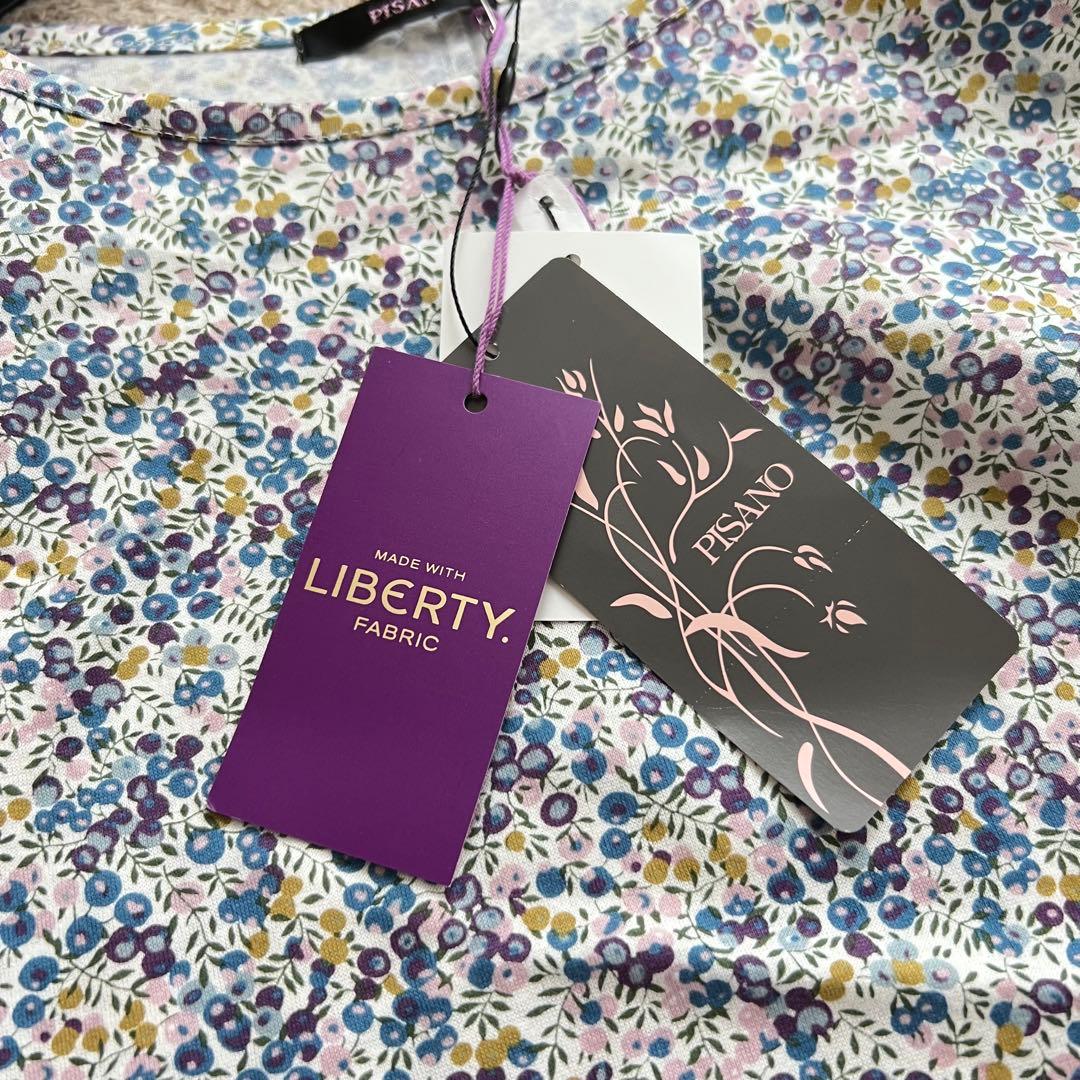 タグ付き　ピサーノ　リバティ　半袖Tシャツ　カットソー　花柄　総柄　小花