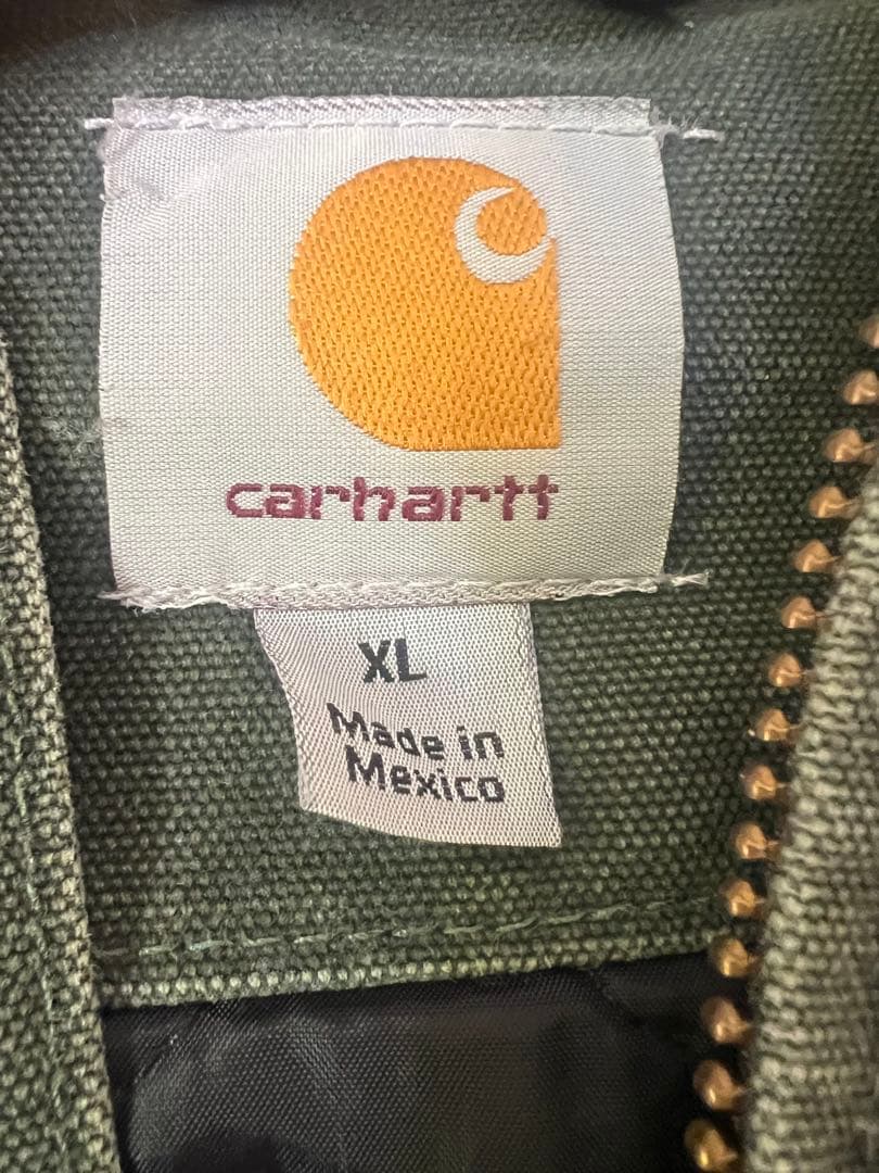 00s Carhartt サンドストーン アクティブベスト モスグリーン メキ製