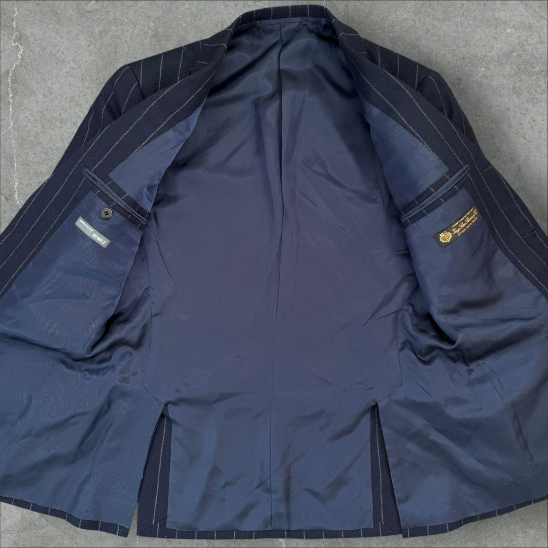 BEAMS F × Lolo piana フランネルジャケット ネイビー