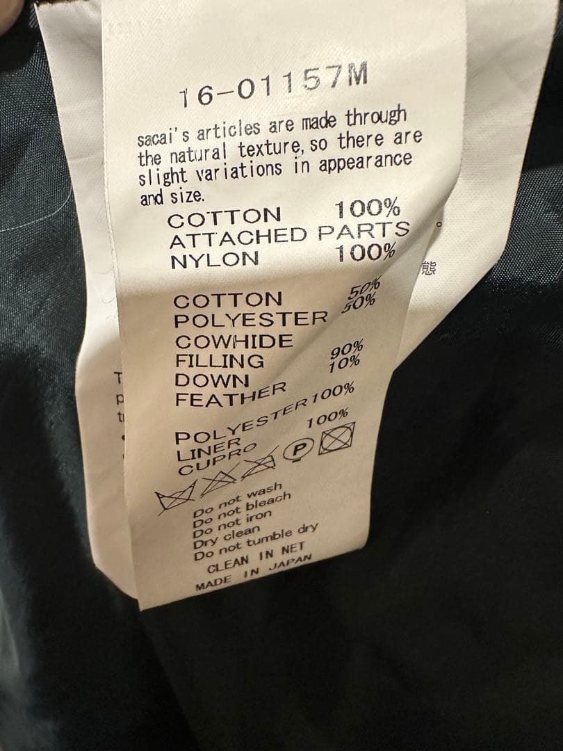 SACAI モッズコート Sサイズ