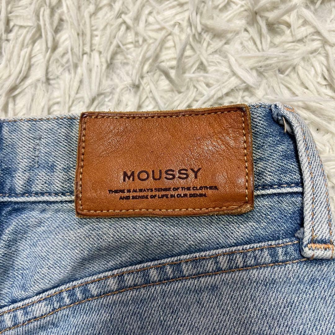 MOUSSY MVS FLARE マウジー フレアデニムダメージ加工 25