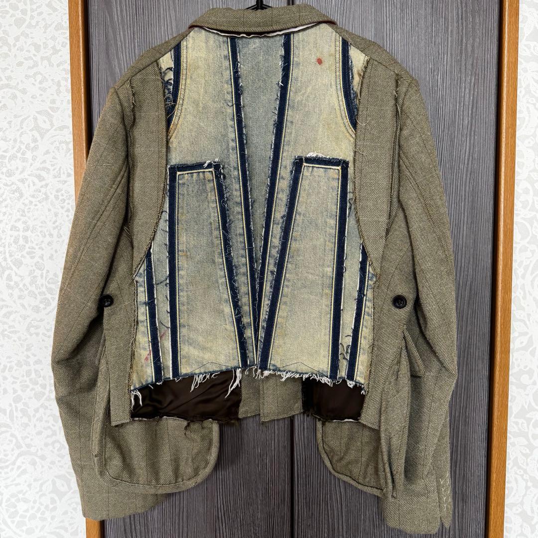 【美品】マルジェラ22SS 白タグ 再構築ジャケット ブレザー 50 国内正規