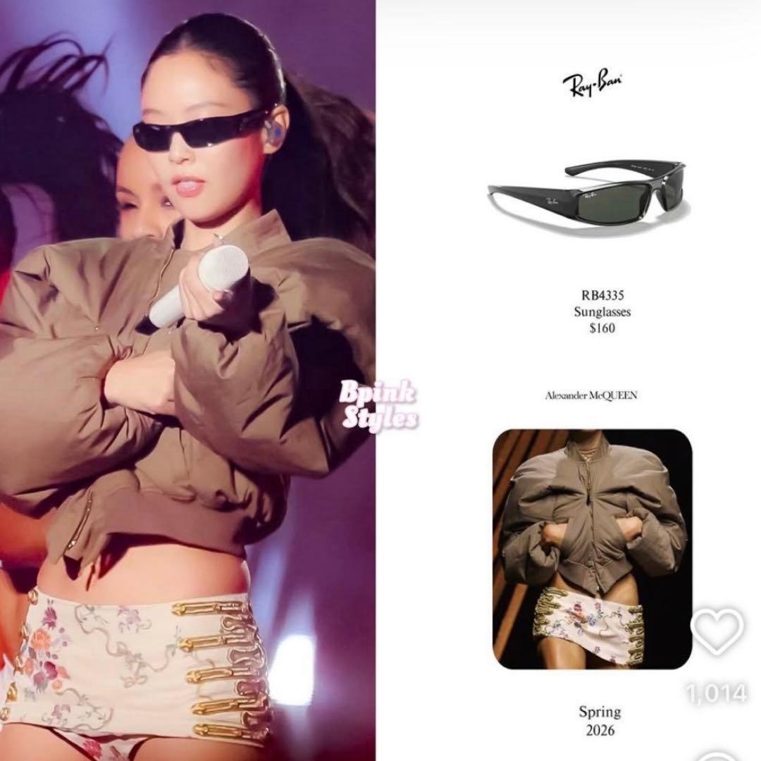 BLACKPINK JENNIE着用　Ray-Ban サングラス