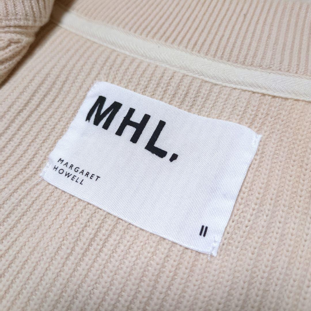 極美品！MHL.マーガレットハウエル　コットンカーディガン　アイボリー　M