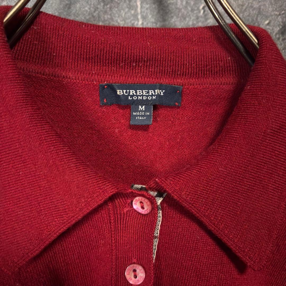 BURBERRY LONDON knit polo sweater ポロニット