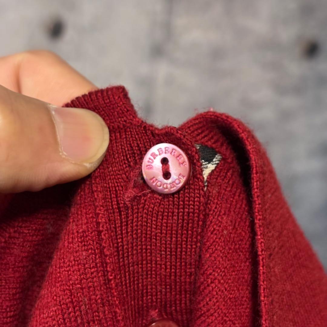 BURBERRY LONDON knit polo sweater ポロニット